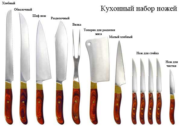 Основные виды ножей для пищевой промышленности Основные виды ножей для пищевой промышленности