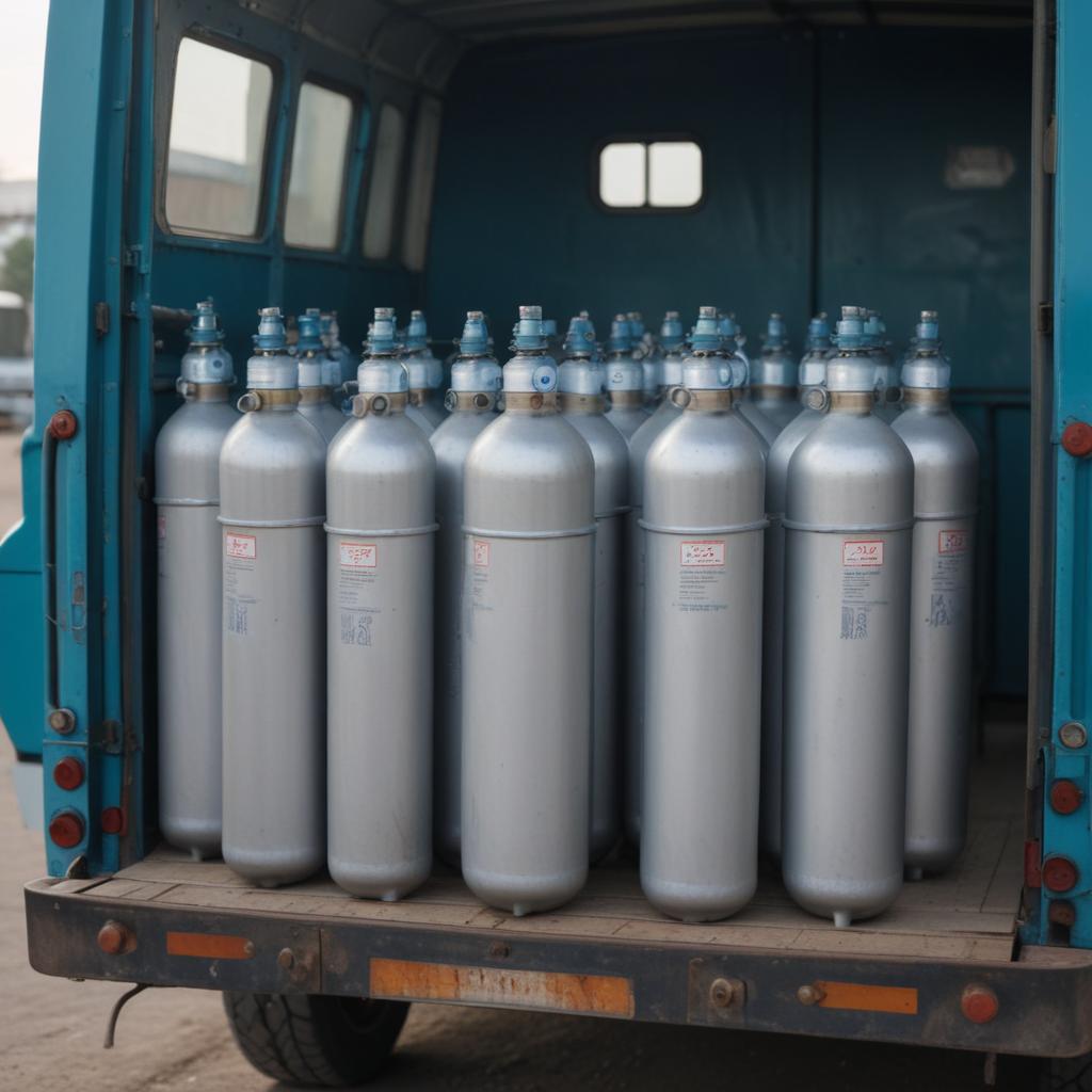 Кислород в баллонах объёмом 40 литров с доставкой по Казахстану