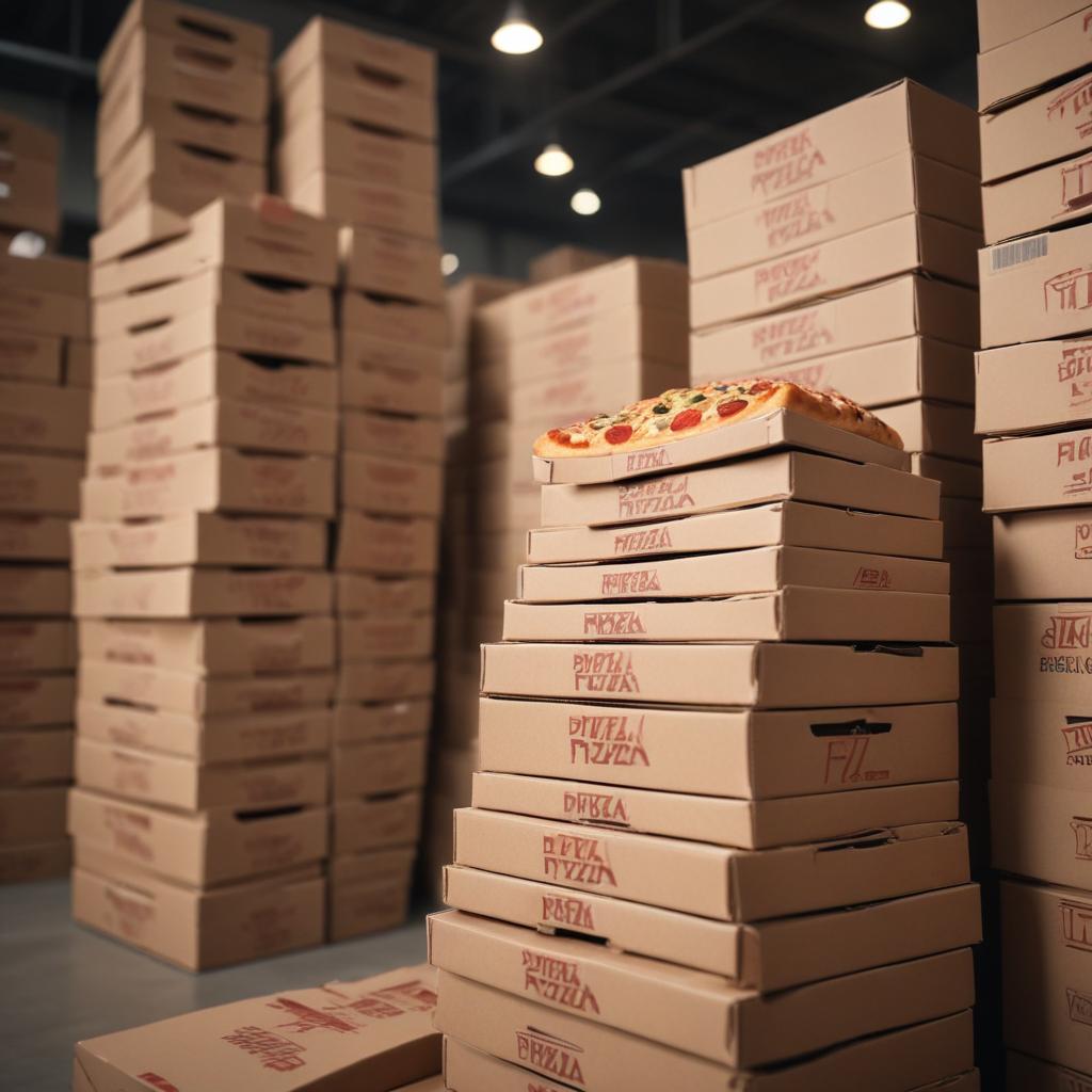 Картонные коробки для пиццы оптом: ассортимент и технические параметры