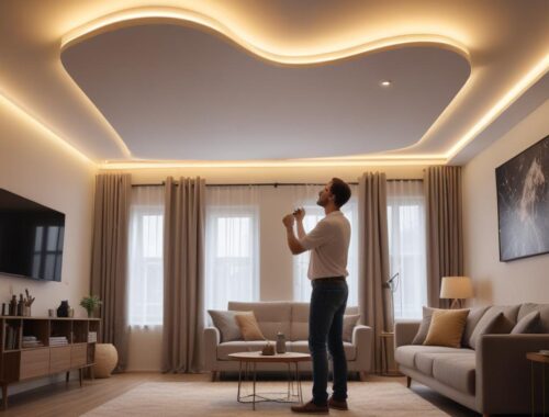 Подсветка потолка светодиодной лентой: принципы монтажа и подключения