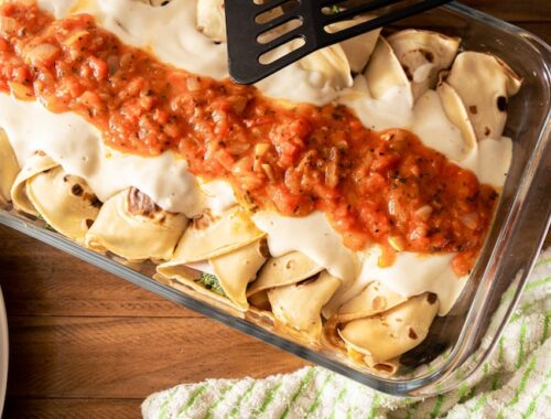 Рецепт лазаньи с фаршем и соусом бешамель Рецепт лазаньи с фаршем и соусом бешамель
